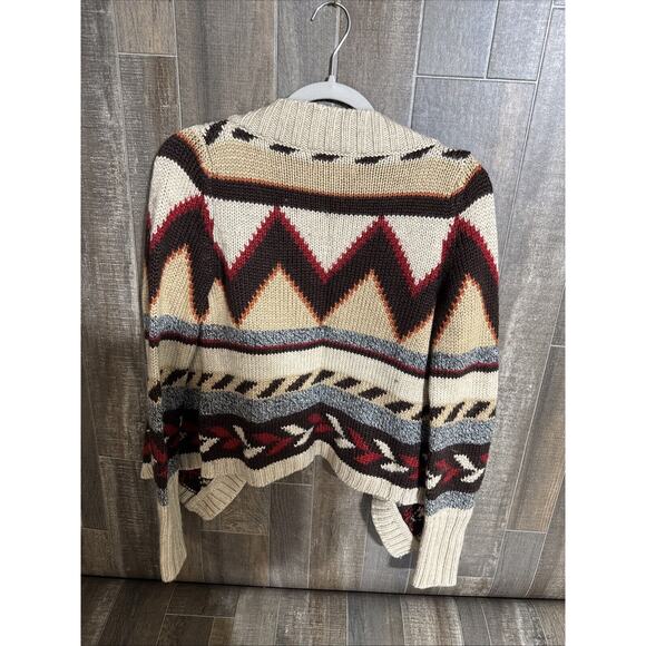 Aeropostale Wool Blend Multicolored Open Cardigan Women's Size Medium‎ - Picture 2 of 9